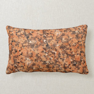 Coussin Rectangle Noir orange repéré de motif animé de texture de