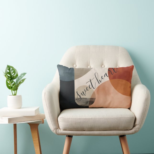 Coussin Rectangle Nom personnalisé Boho (Chaise)