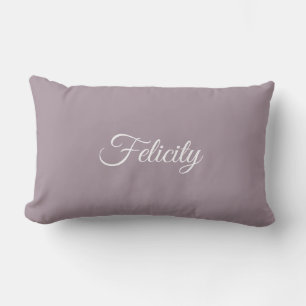 Coussin Rectangle Nom personnalisé Script Monogramme Lettre initiale