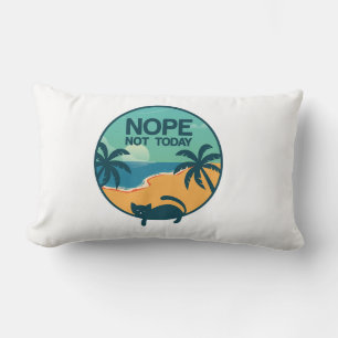 Coussin Rectangle non pas aujourd'hui chat   conception pour les amo
