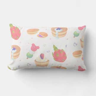 Coussin Rectangle Nourriture mignonne et sucrée 