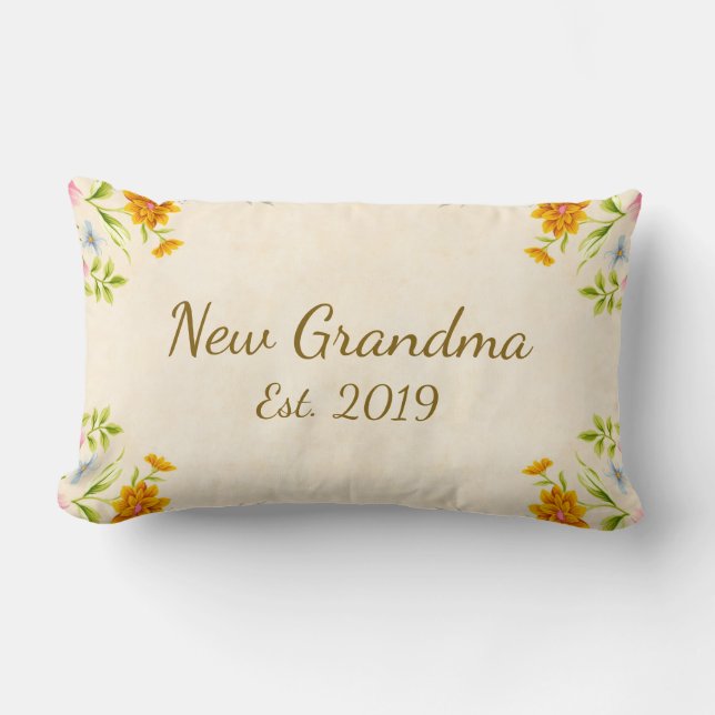 Coussin Rectangle Nouvel est de grand-maman. Nouvelle grand-mère (Recto)