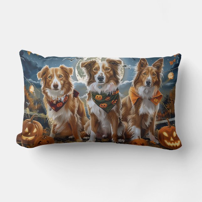 Coussin Rectangle Nouvelle-Écosse Halloween Épouvantable (Recto)