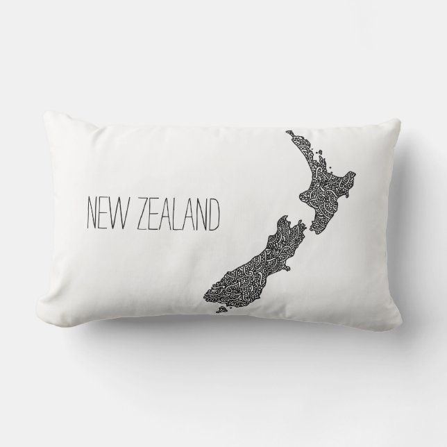 Coussin Rectangle Nouvelle-Zélande (Recto)