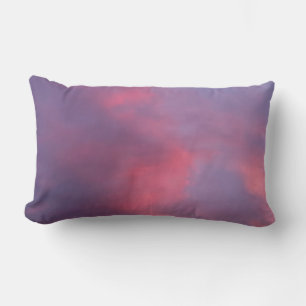 Coussin Rectangle Nuages roses bleus