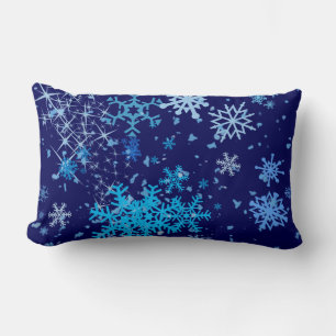 Coussin Rectangle Nuit de Noël neige