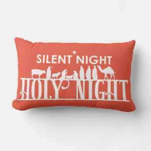 Coussin Rectangle Nuit Silencieuse Nuit Sainte Nativité Entière