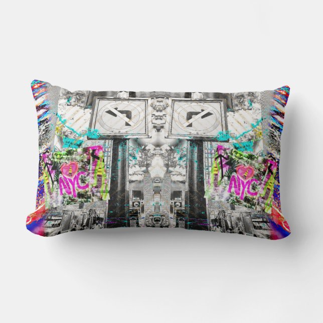 Coussin Rectangle NYC NY graffiti ville lancer l'oreiller (Recto)