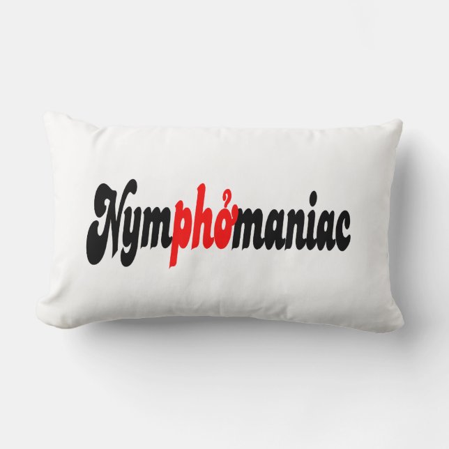 Coussin Rectangle Nymphomane (Recto)