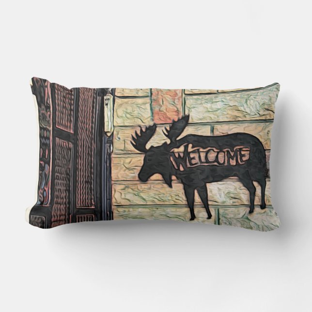 Coussin Rectangle Oie mystique (Recto)