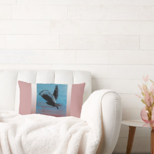 Coussin Rectangle Oiseau à Sunrise Art Tawny Owl