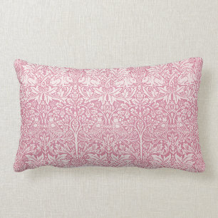 Coussin Rectangle Oiseau rose boisé Rabbit William Morris Motif