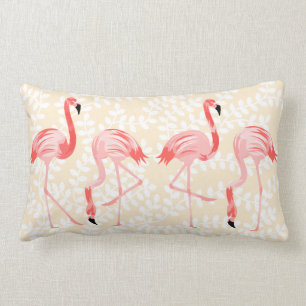 Coussin Rectangle Oiseaux de Flamant rose