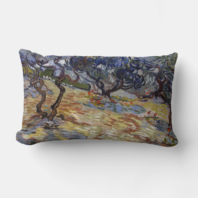 Coussin Rectangle Olive Trees de Vincent van Gogh (Recto)