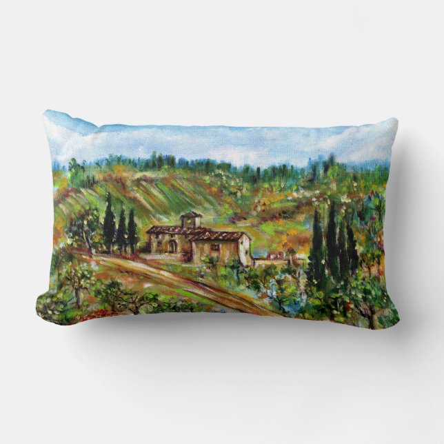 COUSSIN RECTANGLE OLIVIERS EN TOSCANE (Recto)