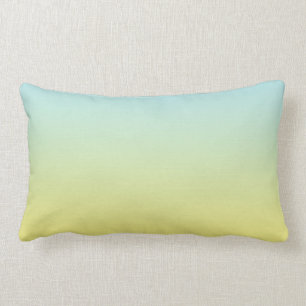 Coussin Rectangle "Ombre bleu et jaune"