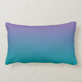 Coussin Rectangle "Ombre pourpre et turquoise"