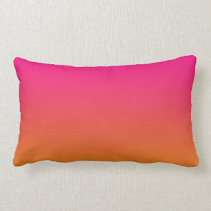 Coussin Rectangle "Ombre rose et orange"