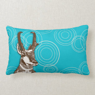 Coussin Rectangle Ondulations d'antilope