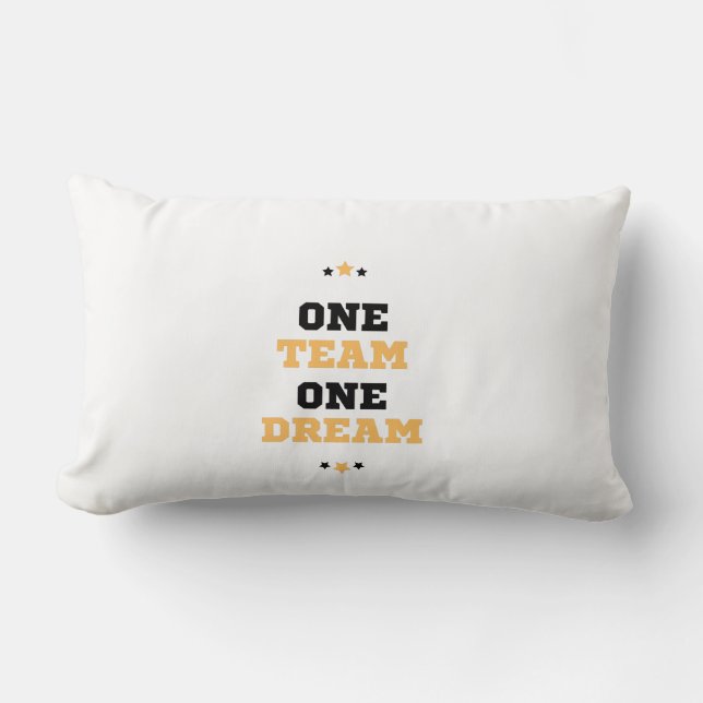 Coussin Rectangle One Team One Dream (Recto)