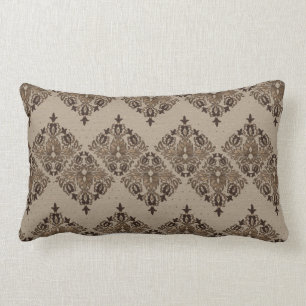 Coussin Rectangle Or oriental persan de pastel de motif