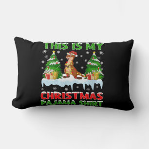 Coussin Rectangle Otter drôle C'Est Mon Pyjama De Noël