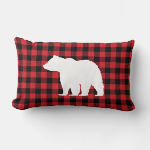 Coussin Rectangle Ours de Buffalo Vérifier Wilderness Cabine Jeu Ore