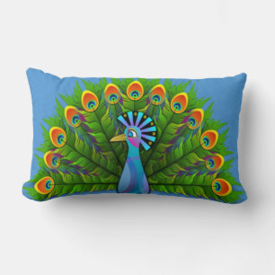 Coussin Rectangle Pacock