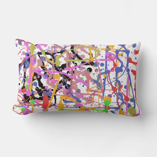 Coussin Rectangle Paint Splatter (Recto)
