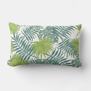 Coussin Rectangle Palm Tree Fronds Peinture hawaïenne