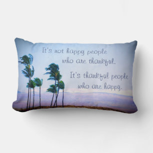 Coussin Rectangle Palmiers D'Hawaï Remerciements Les Gens Sont Heure