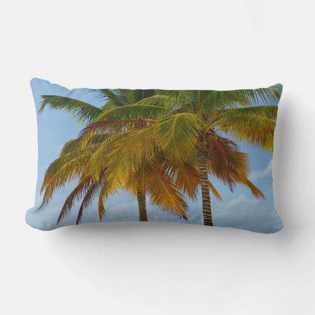 Coussin Rectangle Palmiers Hawaiian Exotic Beach (Recto)
