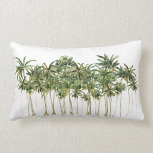 Coussin Rectangle Palmiers tropicaux modernes