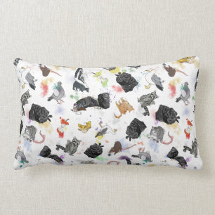 Coussin Rectangle Panda et amis des ordures