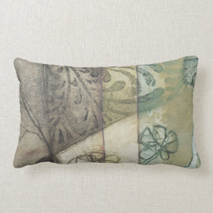 Coussin Rectangle Panneau de jardin avec le feuille, les fleurs, et