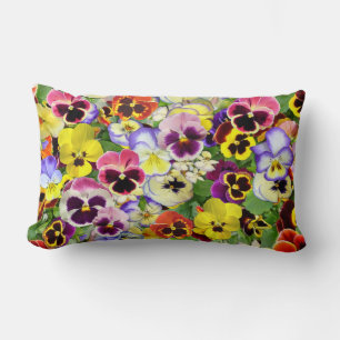 Coussin Rectangle Pansies de Pastel