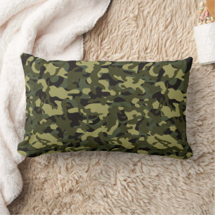 Coussin Rectangle Papier de soie camouflage Euro Spring