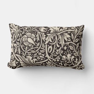 Coussin Rectangle Papier peint floral Narcisse de William Morris