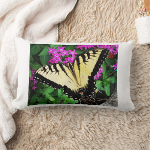 Coussin Rectangle Papillon à queue épaisse de tigre orientale #1