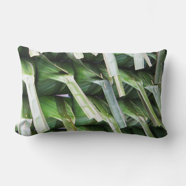 Coussin Rectangle Paquets en feuille de bananier enveloppés (Recto)