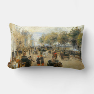 Coussin Rectangle Paris, Le Quai Malaquais, par Renoir