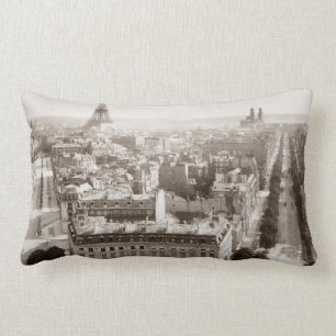Coussin Rectangle Paris : Vue aérienne, 1900