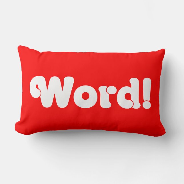 Coussin Rectangle Parole ! (Recto)