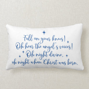 Coussin Rectangle Paroles de Noël Jeter l'oreiller