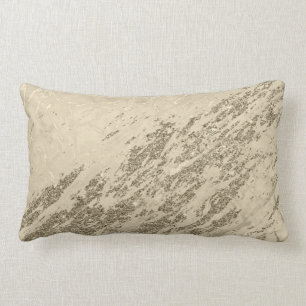Coussin Rectangle Parties scintillant de Champagne Gold de luxe en m