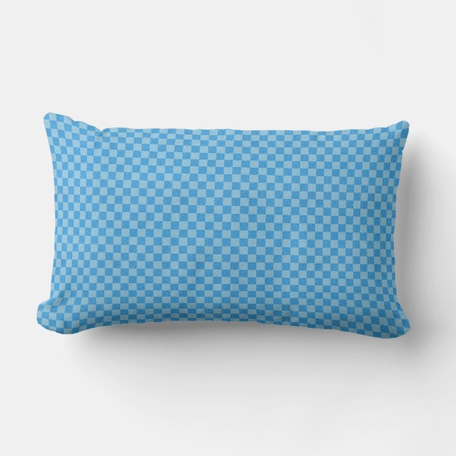 Coussin Rectangle Parties scintillant de contrôle bleu (Recto)