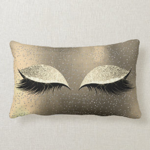 Coussin Rectangle Parties scintillant Foxier Argent Noir Glam Maquil