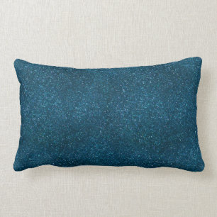 Coussin Rectangle Parties scintillant verte de minuit
