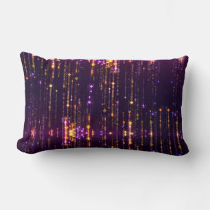 Coussin Rectangle Parties scintillant violet élégant or Mogern Spark
