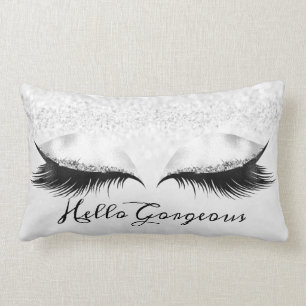 Coussin Rectangle Parties scintillant Yeux Lashes de maquillage Silv